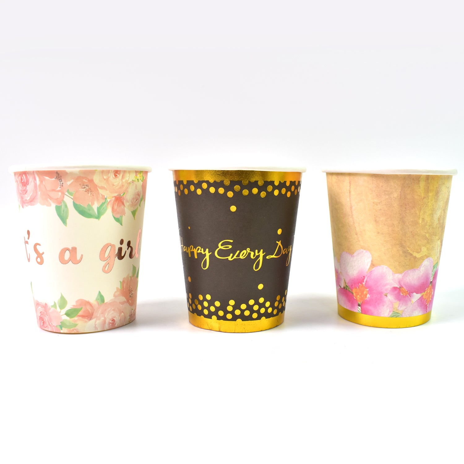 Disposable Paper Cups Disposable Tea Coffee Cups (3 Pcs Set  Mix Color) Disposable Paper Cups Disposable Tea Coffee Cups (3 Pcs Set  Mix Color)
